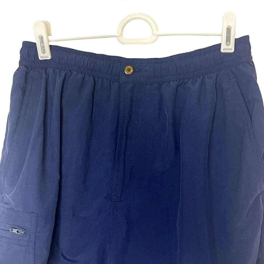 Tommy Bahama Mens Navy Blue Nylon‎ Swim Trunks Board Shorts Mesh Lined Size S
